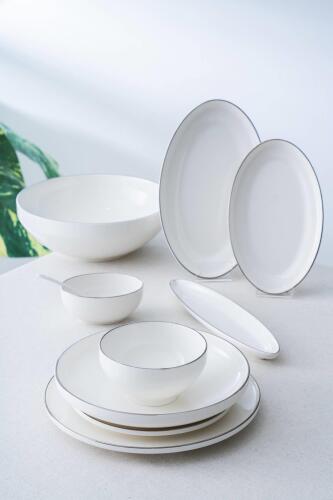 Senna Sılver 6 Parça 45 Parça Yemek Takımı - Acar