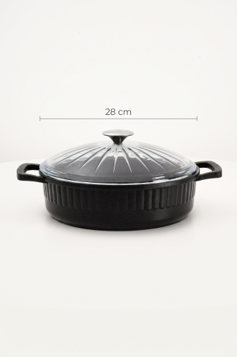 Serendipity Döküm Basık Tencere - 28 cm - 5