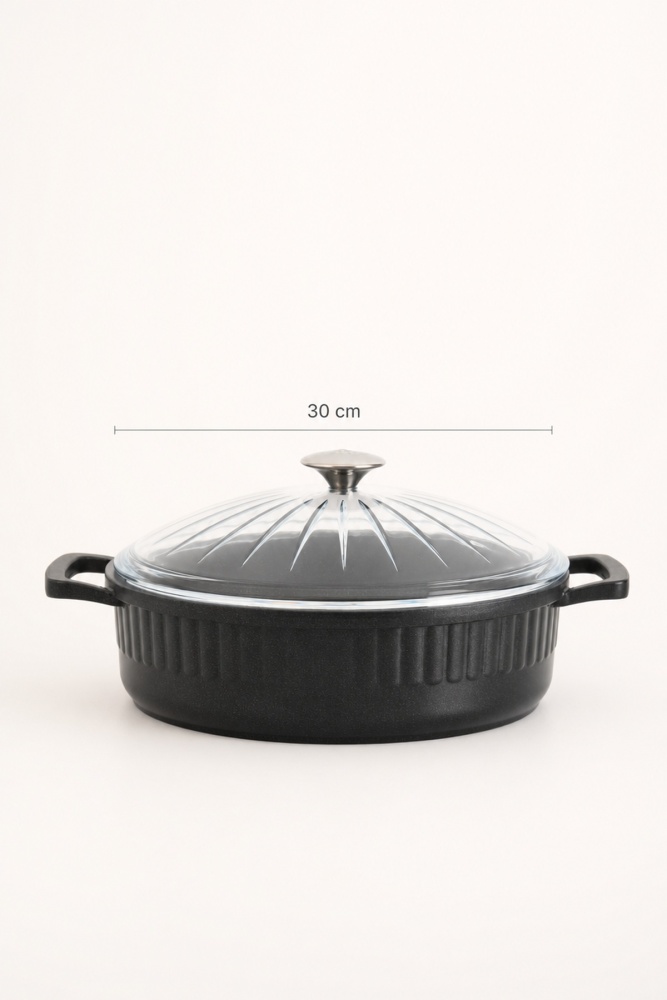 Serendipity Döküm Basık Tencere - 30 cm - 4