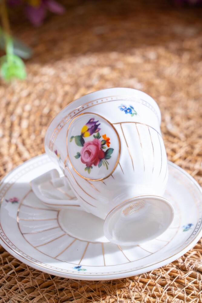 Shirley 6 Kişilik Porselen Kahve Fincanı Takımı - 90 ml - 2