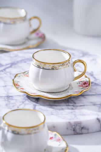 Sienna 6 Kişilik Kahve Fincanı Takımı - 90 ml - Acar