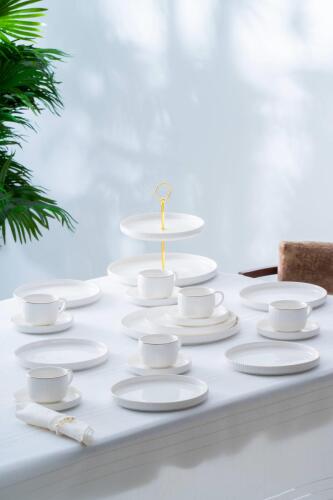 Sierra 6 Kişilik 20 Parça Brunch Seti - Gold 