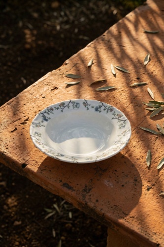 Silent Bloom Porselen Çukur Tabak -  20 cm - 2