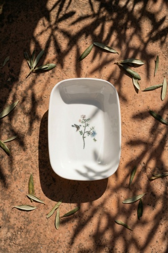 Silent Bloom Porselen Kayık Tabak - 16 cm - Acar