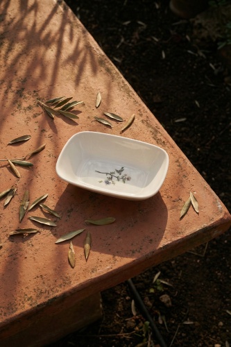 Silent Bloom Porselen Kayık Tabak - 16 cm - 2
