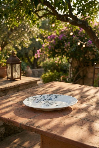 Silent Bloom Porselen Kayık Tabak - 25 cm - 3