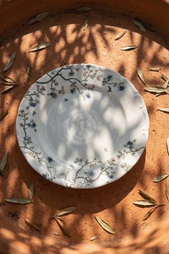 Silent Bloom Porselen Servis Tabak - 26 cm - 3