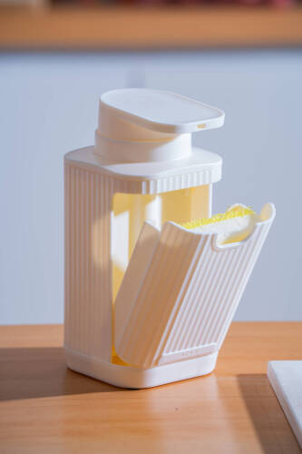 Snoppy Sünger Hazneli Sıvı Sabunluk Beyaz - 19 cm - 4