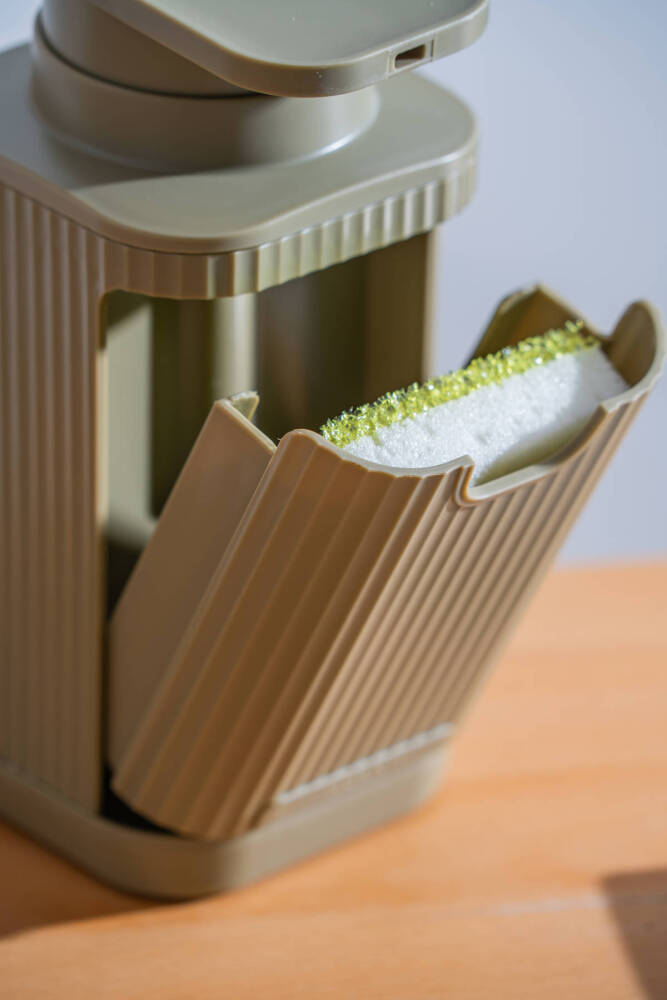 Snoppy Sünger Hazneli Sıvı Sabunluk Haki - 19 cm - 3