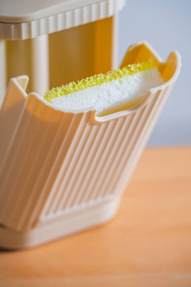 Snoppy Sünger Hazneli Sıvı Sabunluk Krem - 19 cm - 3