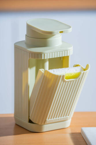 Snoppy Sünger Hazneli Sıvı Sabunluk Mint Yeşili - 19 cm - 2