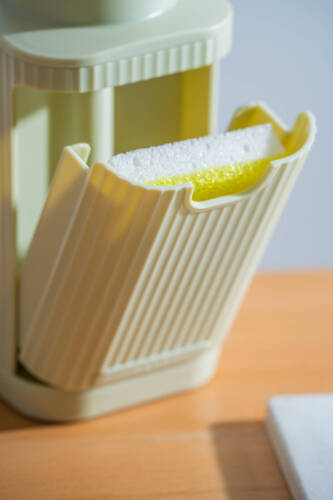 Snoppy Sünger Hazneli Sıvı Sabunluk Mint Yeşili - 19 cm - 3