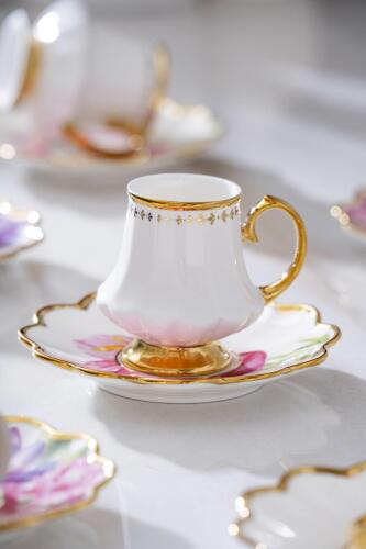 Sofiya 6 Kişilik Kahve Fincanı Takımı - 90 ml - 10