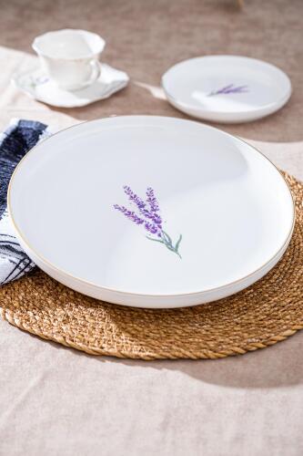 Soft Royal Porcelain Round Plate - 26 Cm - Acar
