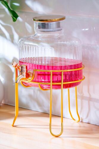 Standlı Cam Sebil - 3 lt - Acar