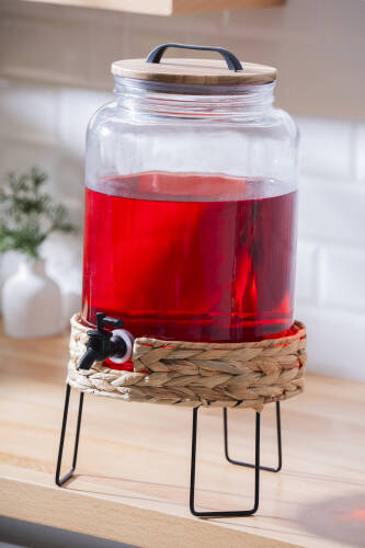 Star Örgü Standlı Cam Sebil - 7.6 lt - Acar