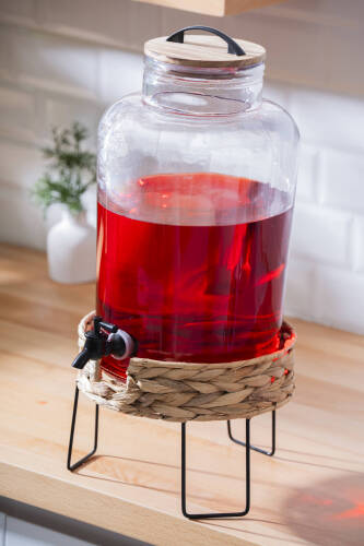 Star Örgü Standlı Cam Sebil - 8 lt - Acar