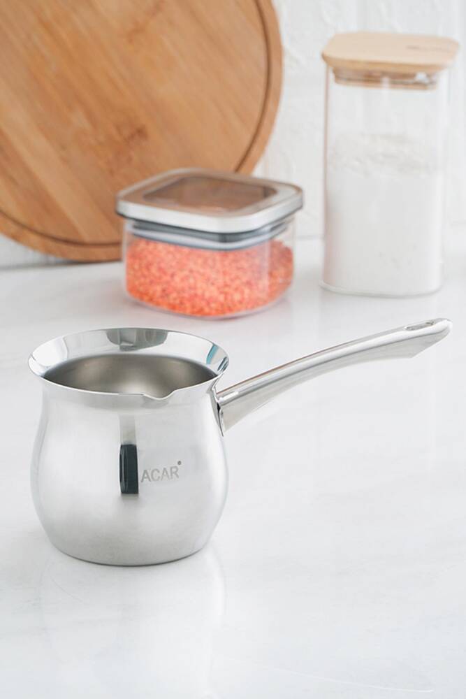 Steel Casserole Coffee Pot - 600 Ml - 1