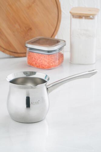 Steel Casserole Coffee Pot - 600 Ml - 2