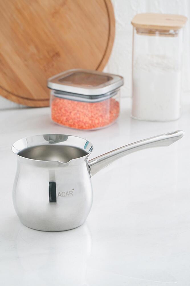 Steel Casserole Coffee Pot - 600 Ml - 2