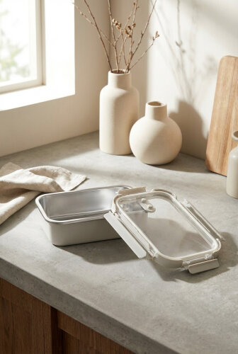 Steelock Paslanmaz Çelik Saklama Kabı - 1000 ml - 2