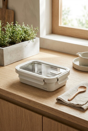 Steelock Paslanmaz Çelik Saklama Kabı - 1000 ml - Acar