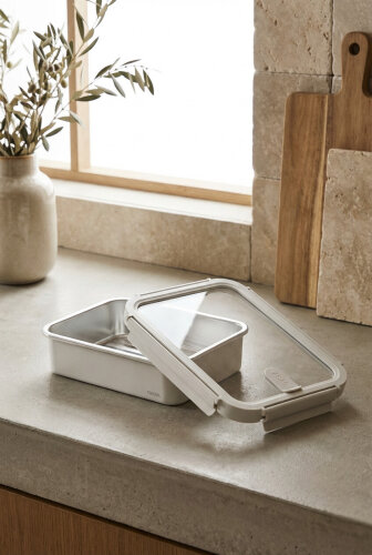 Steelock Paslanmaz Çelik Saklama Kabı - 1500 ml - 2