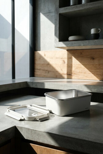 Steelock Paslanmaz Çelik Saklama Kabı - 1600 ml - 2