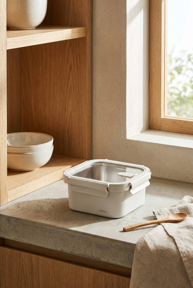 Steelock Paslanmaz Çelik Saklama Kabı - 1700 ml - 1