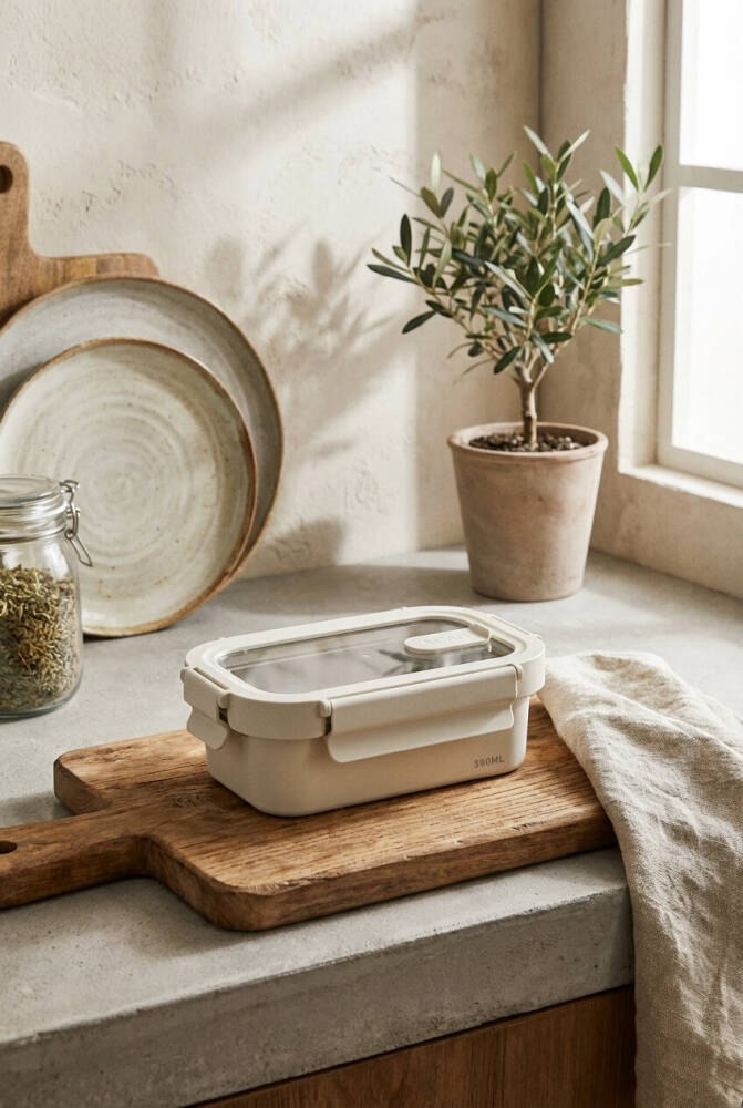 Steelock Paslanmaz Çelik Saklama Kabı - 580 ml - 1