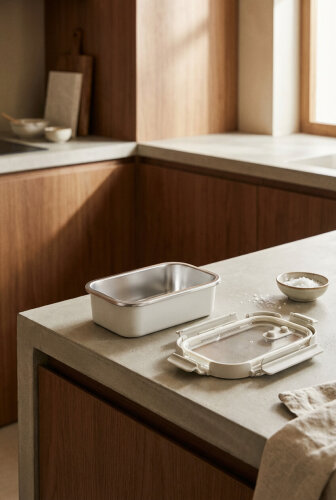 Steelock Paslanmaz Çelik Saklama Kabı - 580 ml - 2