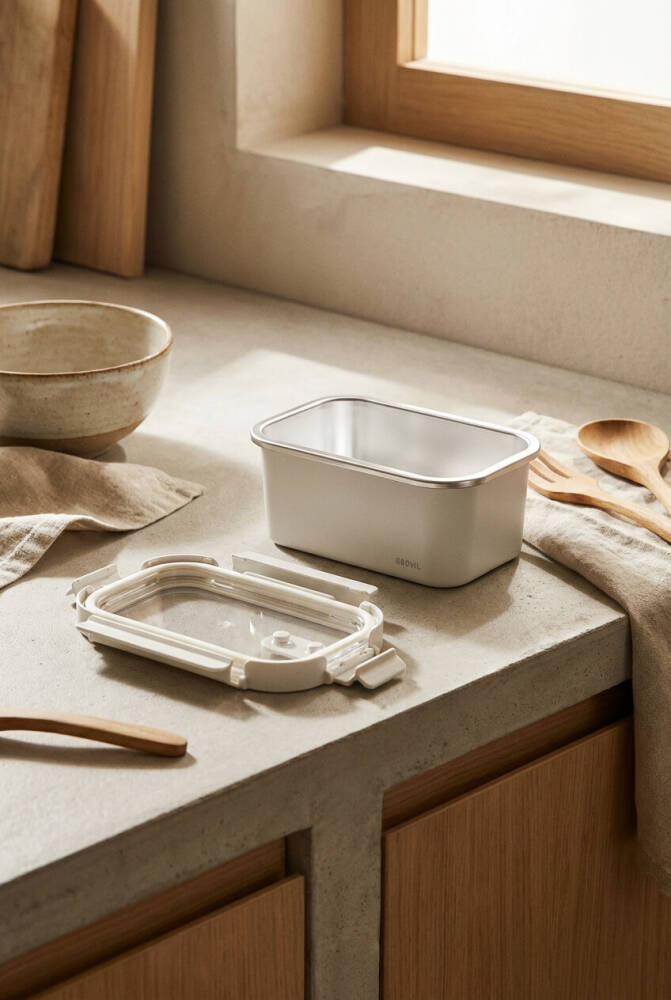 Steelock Paslanmaz Çelik Saklama Kabı - 880 ml - 2