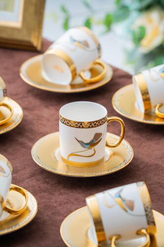 Stork 6 Kişilik Kahve Fincanı Takımı - 90 ml - Acar