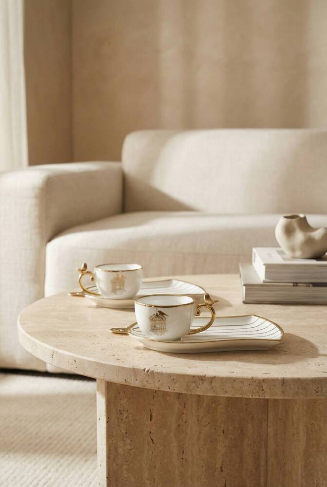 Story 6 Kişilik Porselen Kahve Fincanı Takımı - 100 ml - 1