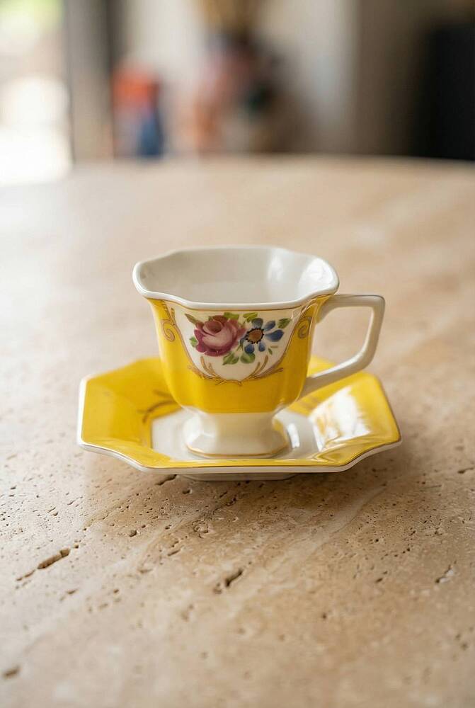 Tabitha 6 Kişilik Porselen Kahve Fincan Takımı - 90 ml - 6