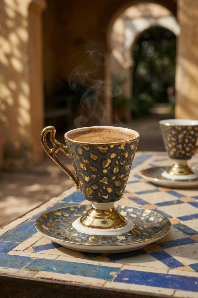 Talina 2 Kişilik Kahve Fincan Takımı - 90 ml - 2