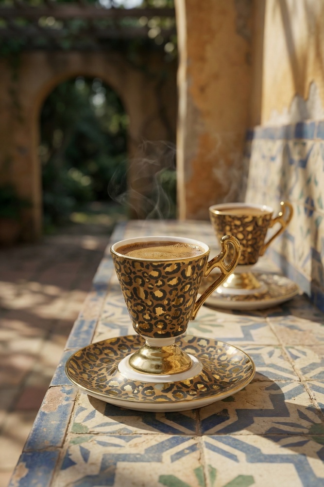 Talina 2 Kişilik Kahve Fincan Takımı - 90 ml - 2