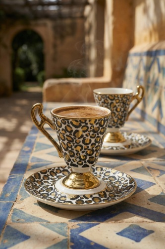 Talina 2 Kişilik Kahve Fincan Takımı - 90 ml - 2