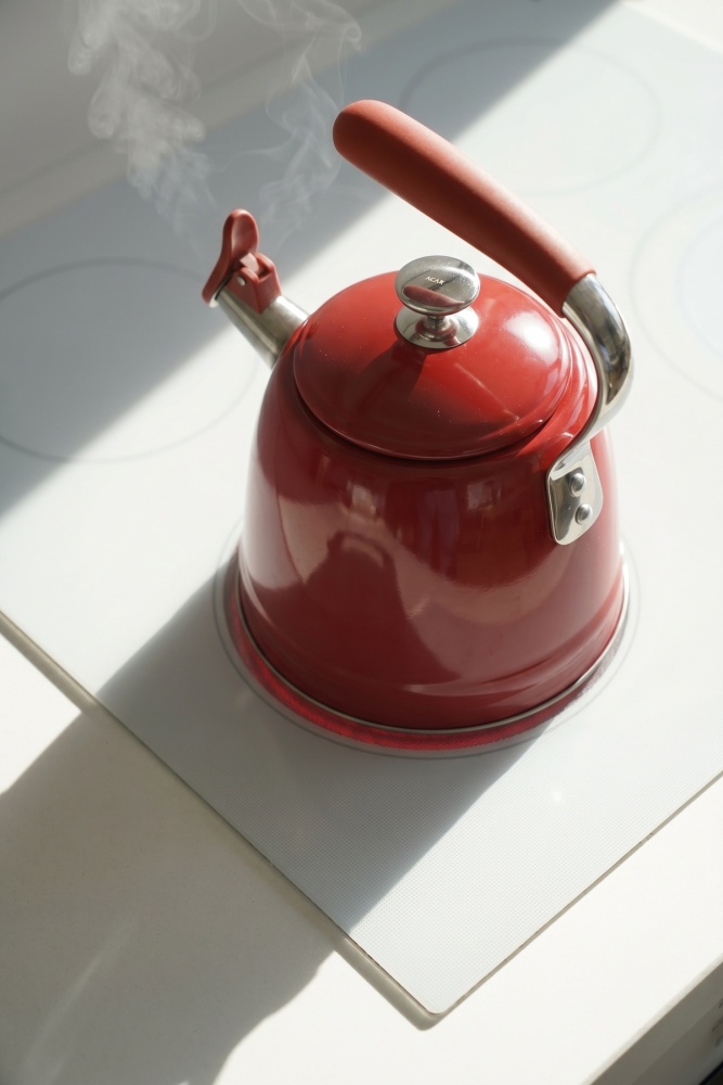 TeaTime Paslanmaz Çelik Düdüklü Su Isıtıcısı Kırmızı - 3 L - 2