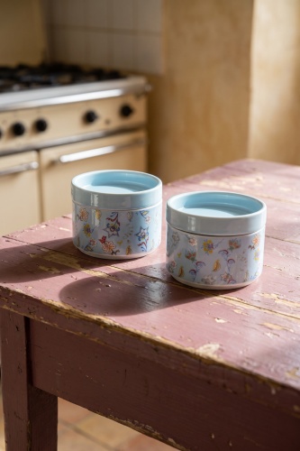 Terra 2 li Porselen Saklama Kabı Seti Mavi - 9 cm - 3