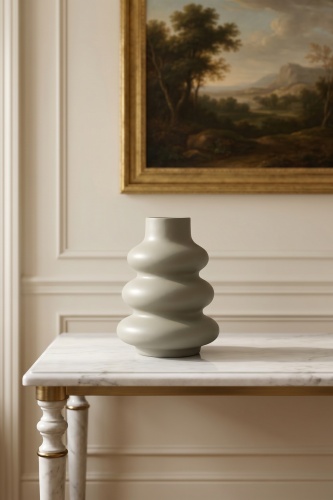 Terra Luxe Boğum Vazo Yeşil - 25 cm - 2