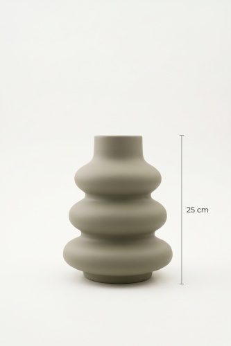 Terra Luxe Boğum Vazo Yeşil - 25 cm - 3