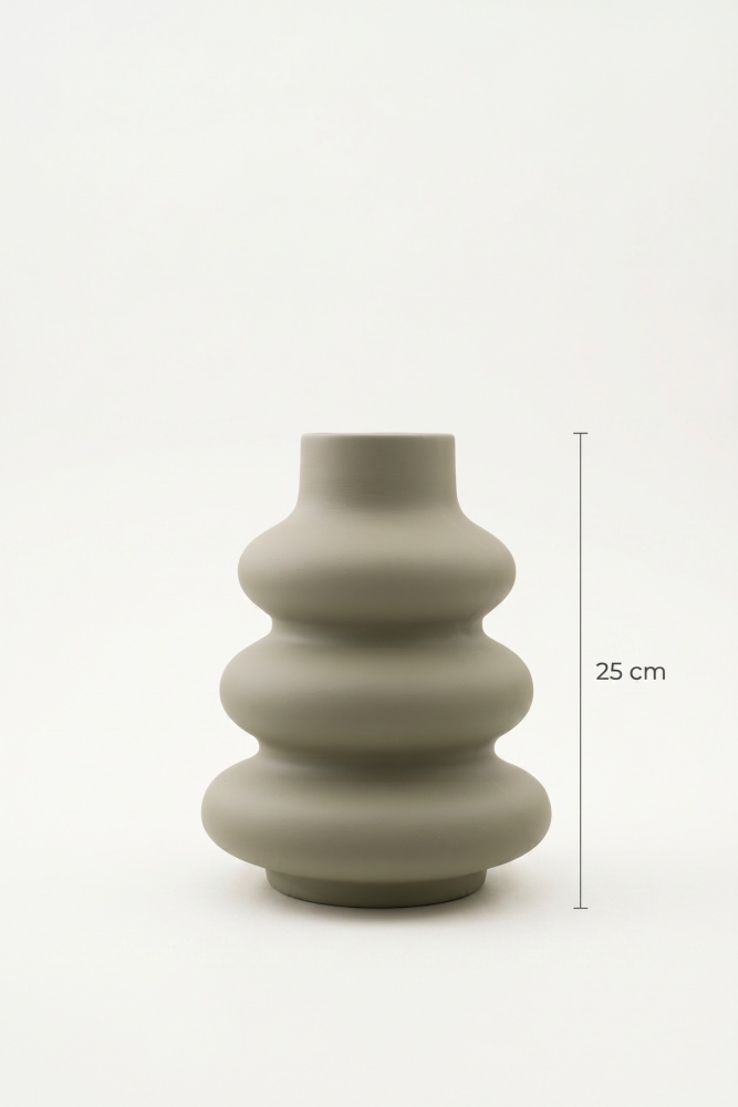 Terra Luxe Boğum Vazo Yeşil - 25 cm - 3