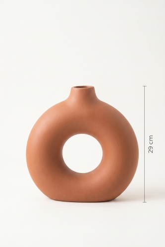 Terra Luxe Halka Vazo Turuncu - 29 cm - 3