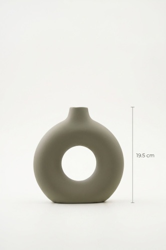 Terra Luxe Halka Vazo Yeşil - 19 cm - 3