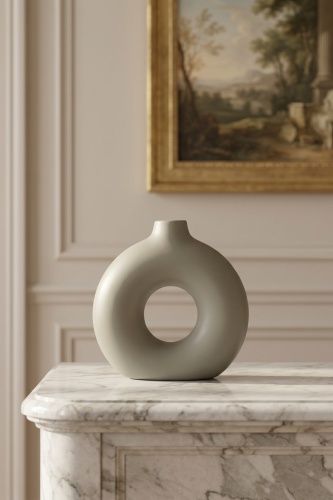 Terra Luxe Halka Vazo Yeşil - 29 cm - 2