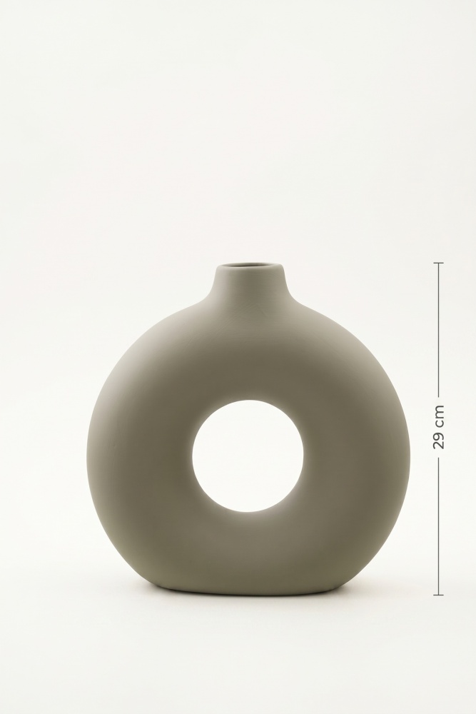 Terra Luxe Halka Vazo Yeşil - 29 cm - 3