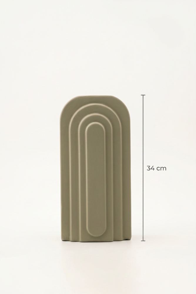 Terra Luxe İskandinav Vazo Yeşil - 34 cm - 3