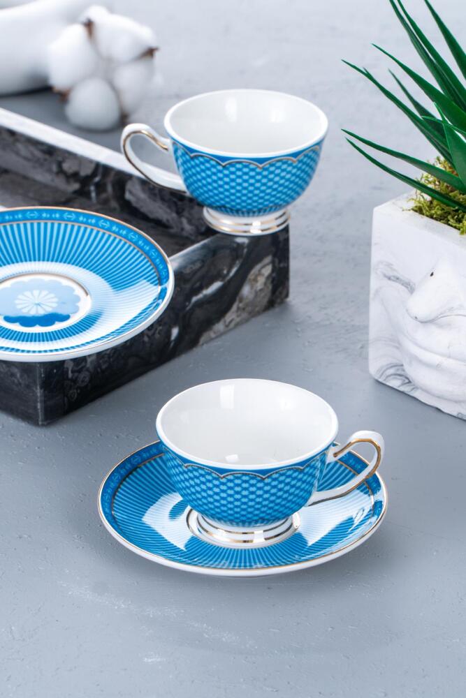 Tessa 2 Kişilik Porselen Kahve Fincanı Takımı - 90 ml - 3