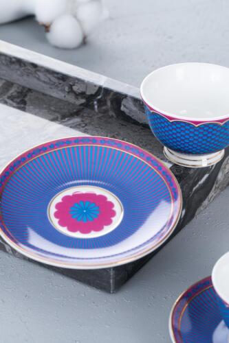 Tessa 2 Kişilik Porselen Kahve Fincanı Takımı - 90 ml - 4